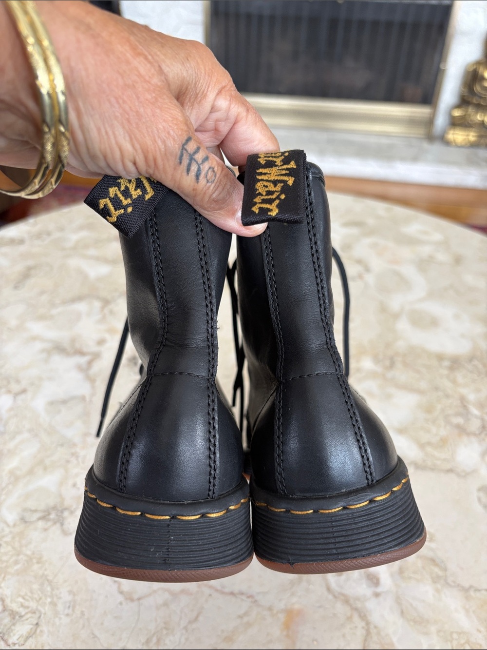 Dr. Martens 1460 Newton  Leather DM'S Lite Boots - As New - Picture 11 of 16